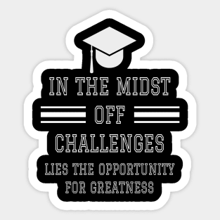 graduation quotes Sticker